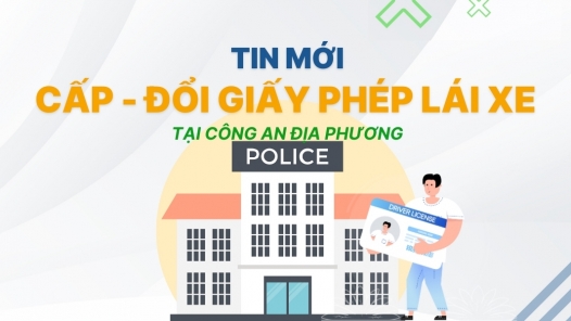 [TIN MỚI] Giấy phép lái xe được cấp - đổi tại công an xã phường địa phương