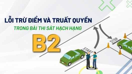 Những lỗi thi sát hạch bằng lái xe hạng B2 bạn NÊN BIẾT để tránh bị trừ điểm đáng tiếc