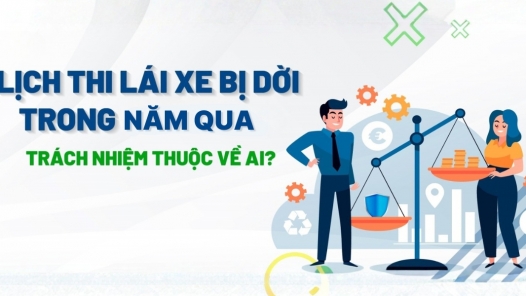 Lịch thi lái xe bị dời trong giai đoạn cuối năm 2025 đầu 2026, trách nhiệm nên thuộc về ai?
