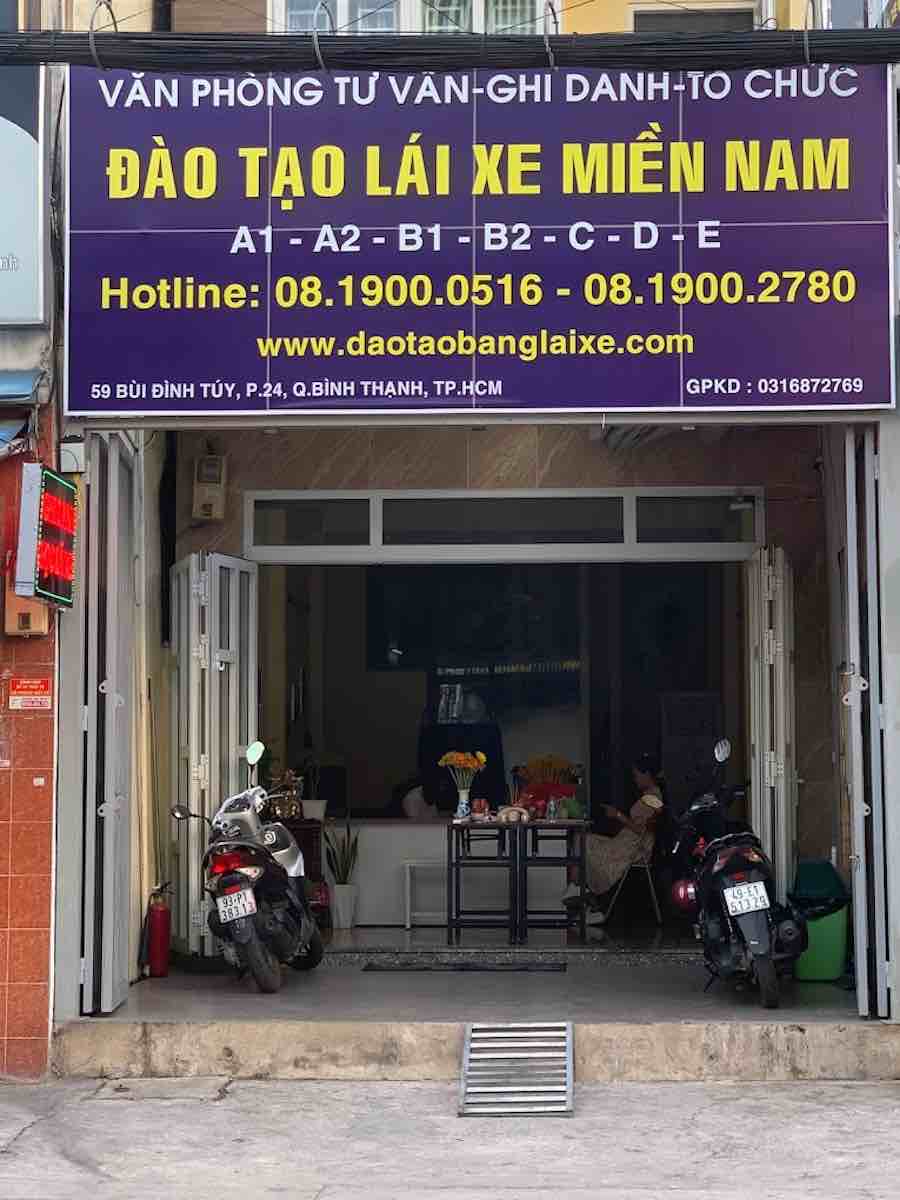 Trung tâm Đào tạo lái xe miền Nam - Trường dạy lái xe quận Bình Tân uy tín