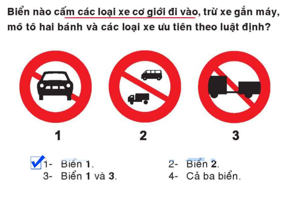 Câu 309 - Bộ 600 câu hỏi ôn thi giấy phép lái xe