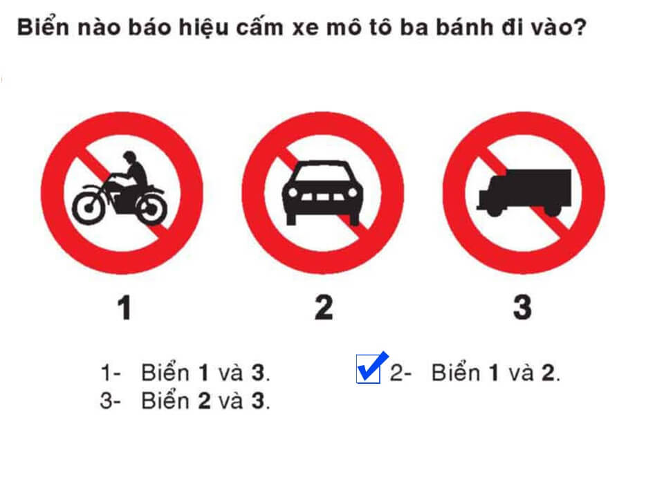 Câu 334 - Bộ 600 câu hỏi ôn thi giấy phép lái xe