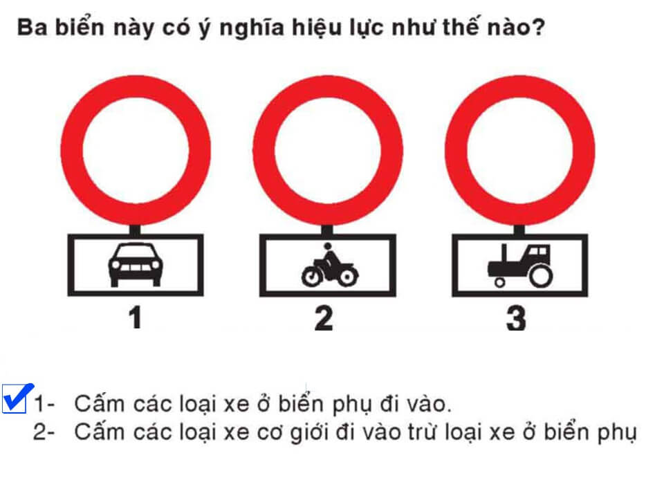 Câu 340 - Bộ 600 câu hỏi ôn thi giấy phép lái xe