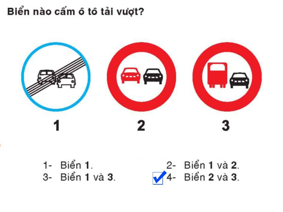 Câu 342 - Bộ 600 câu hỏi ôn thi giấy phép lái xe