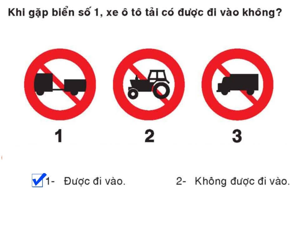 Câu 384 - Bộ 600 câu hỏi ôn thi giấy phép lái xe