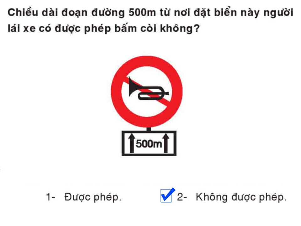 Câu 391 - Bộ 600 câu hỏi ôn thi giấy phép lái xe