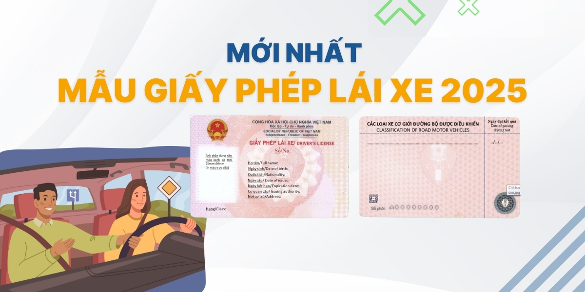 [MỚI NHẤT] Mẫu giấy phép lái xe mới khi Bộ Công an cấp 2025