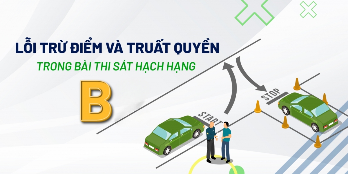 Những lỗi thi sát hạch bằng lái xe hạng B bạn NÊN BIẾT để tránh bị trừ điểm đáng tiếc